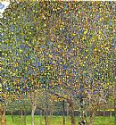 Gustav Klimt Canvas Paintings - Pear Tree